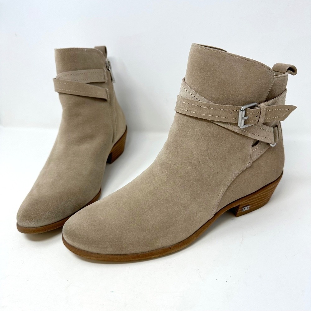Sam Edelman Polina Suede Ankle Boot Taupe Tan Size‎ 8